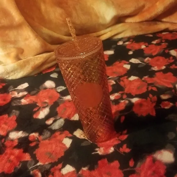 Starbucks holiday Venti 2021 Holiday Collection Rose Gold jeweled Tumbler